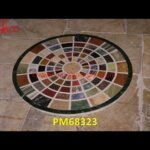 Marble Stone Overlay Round Shape Table Top