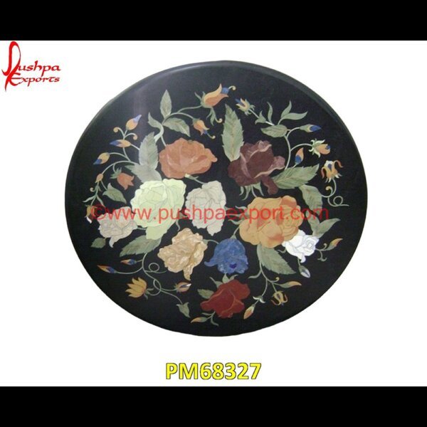 Flower Pietra Dura Round Natural Marble Stone Table Top PM68327 marble inlay chess board,marble inlay box,marble inlay border,marble inlay art,marble foyer medallion,marble floor inlay designs,stone inlay globe,stone for inlay,pietre dure,pietr.jpg