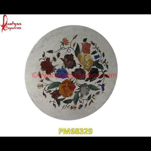 Flower Motif Inlay Italian Marble Table Top PM68329 marble inlay border,marble inlay art,marble foyer medallion,marble floor inlay designs,stone inlay globe,stone for inlay,pietre dure,pietra dura table,pietra dura,marble medallions.jpg