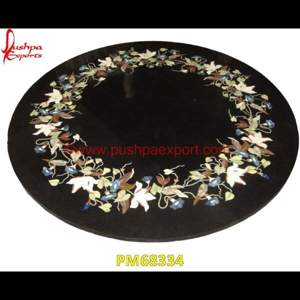 Tiny Motif Inlay Black Marble Stone Table Top PM68334 stone for inlay,pietre dure,pietra dura table,pietra dura,marble medallions,marble inlay tables,marble inlay,marble floor medallions,brass inlay marble tile,white marble inlay tabl.jpg