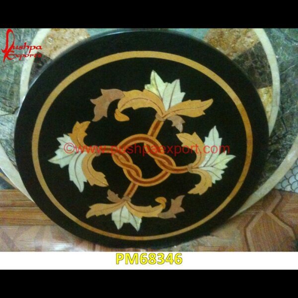 Flower Motif Inlay Round Marble Floor Medallion PM68346 stone wood inlay,stone inlay work,stone inlay table tops,stone inlay furniture,stone inlay flooring,stone inlay coffee table,stone inlay art,stone floor inlays,pietra dura techniqu.jpg