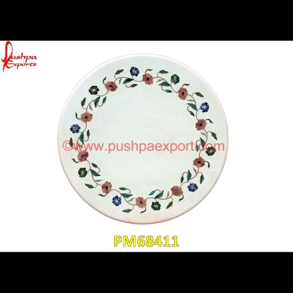 Flower Motif Inlay White Marble Stone Table Top PM68411 marble inlay work taj mahal,marble inlay work in jaipur,marble inlay work agra,marble inlay work,marble inlay tray,marble inlay tiles,marble inlay table tops,marble inlay panel,mar.jpg