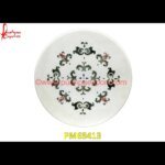 Motif Inlay White Marble Stone Table Top