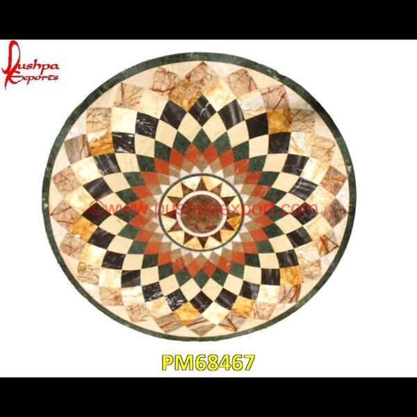 Geometric Pattern Overlay Round Coffee Table Top PM68467 pietra dura for sale,pietra dura dining table,pietra dura cabinet,pietra dura box,pietra dura art,mughal pietra dura,stone inlay globe,stone for inlay,pietre dure,pietra dura table.jpg