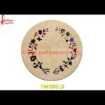 Floral Pietra Dura Italian Marble Circular Table Top