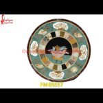 Design Inlay Green Marble Round Table Top