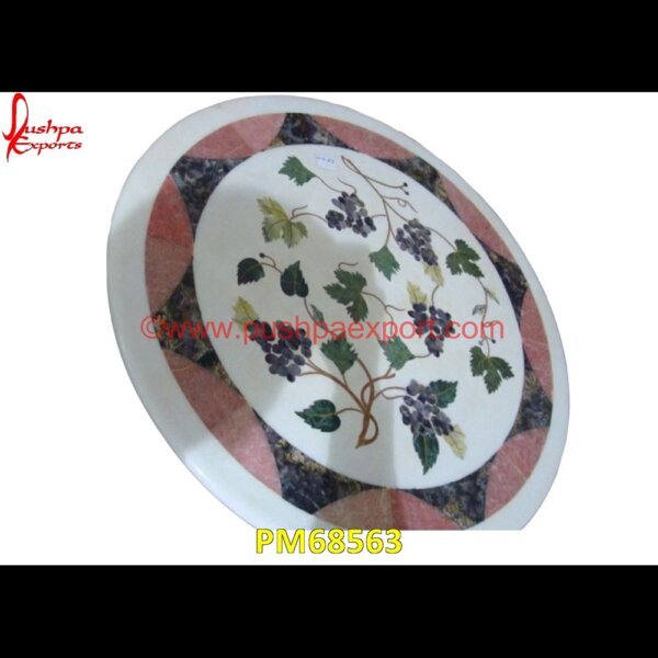 Pietre Dure White Marble Stone Round Table Top PM68563 pietra dura taj mahal,pietra dura table top,pietra dura mosaic,pietra dura marble table tops,pietra dura inlays,pietra dura india,pietra dura in india,pietra dura furniture,pietra.jpg