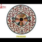 Handmade Inlay Italian Marble Stone Round Medallion