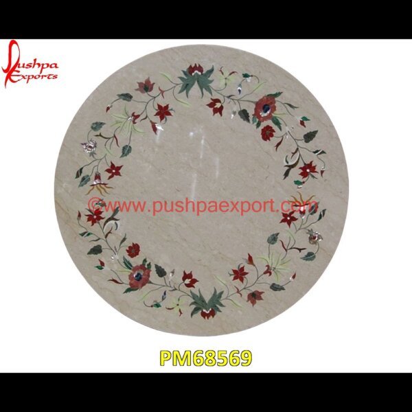 Antique Inlay Italian Marble Round Dining Table Top PM68569 pietra dura in india,pietra dura furniture,pietra dura for sale,pietra dura dining table,pietra dura cabinet,pietra dura box,pietra dura art,mughal pietra dura,stone inlay globe,st.jpg