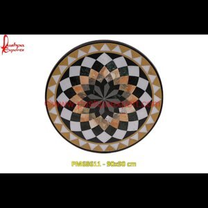 Geometry Overlay Round Table Top