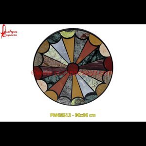 Marble Pietra Dura Round Coffee Table Top