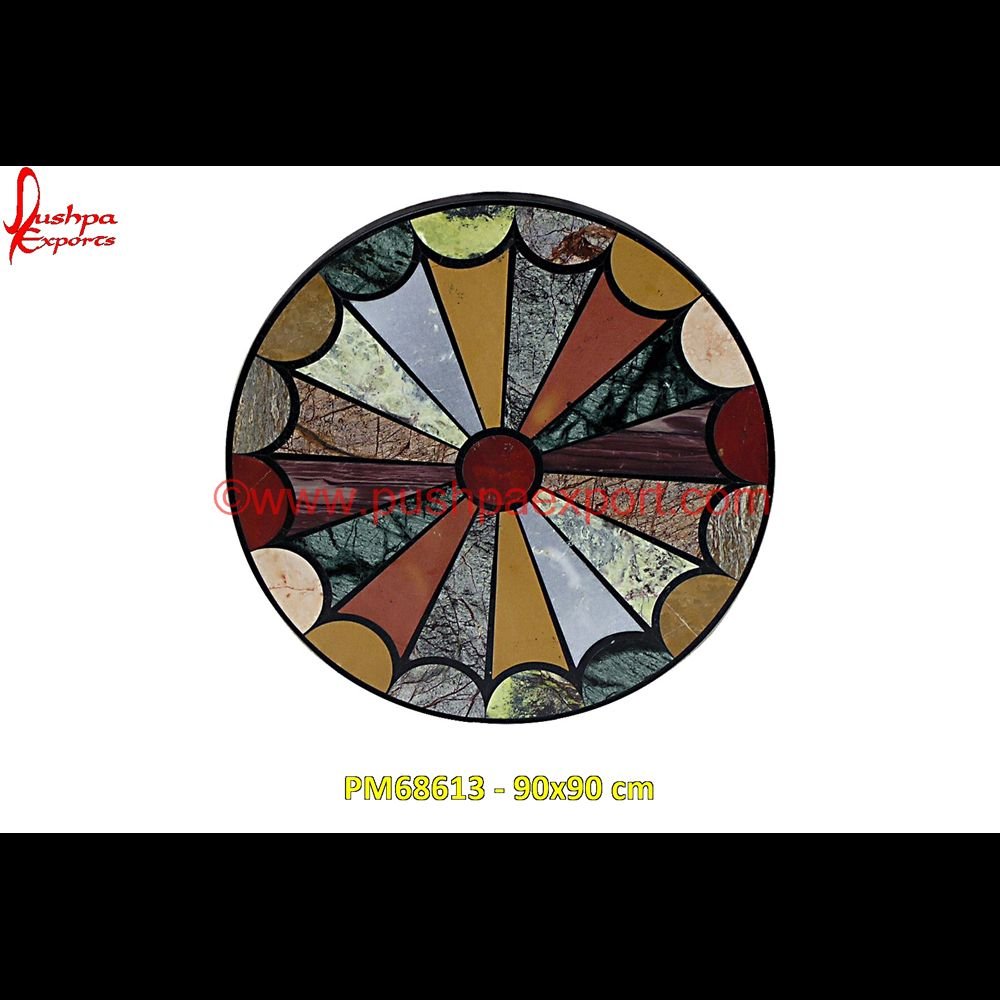 Marble Pietra Dura Round Coffee Table Top PM68613 - 90x90 cm mosaic marble medallions,metal inlay in stone,medallion marble floor decor,marble tile medallions,marble mosaic medallion,marble medallion floor tile,marble inlay work taj mahal,ma.jpg