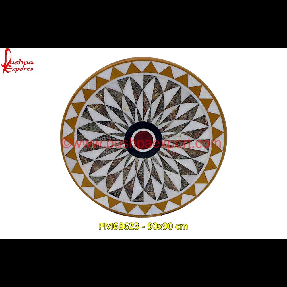 Inlay Art White Marble Stone Table Top PM68623 - 90x90 cm marble inlay tray,marble inlay tiles,marble inlay table tops,marble inlay panel,marble inlay medallion,marble inlay handicrafts,marble inlay furniture,marble inlay flooring italy,m.jpg