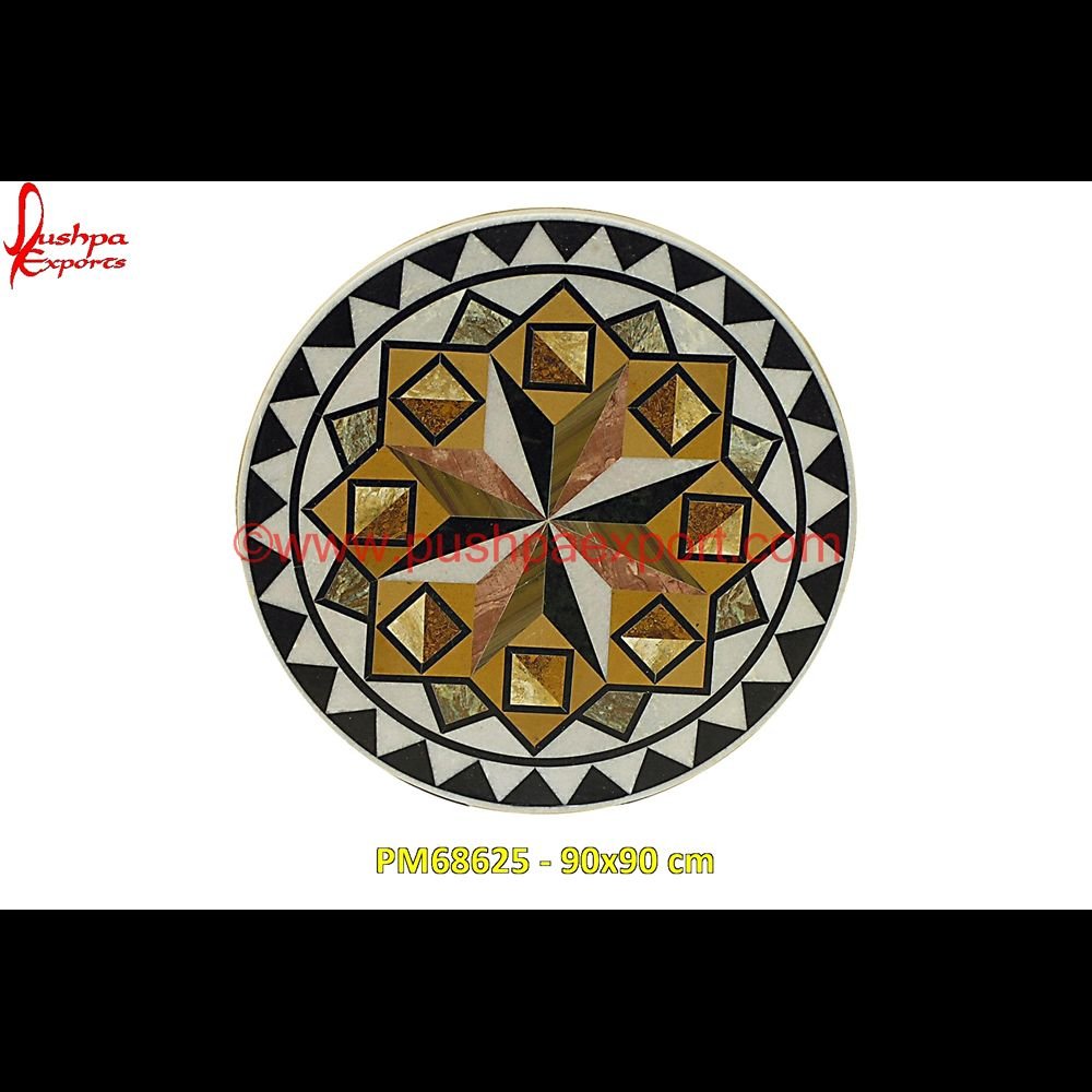 Pietra Dura Round Table Top PM68625 - 90x90 cm marble inlay table tops,marble inlay panel,marble inlay medallion,marble inlay handicrafts,marble inlay furniture,marble inlay flooring italy,marble inlay floor,marble inlay elepha.jpg