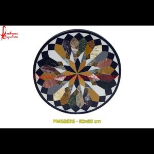 Round Overlay Stone Table Top