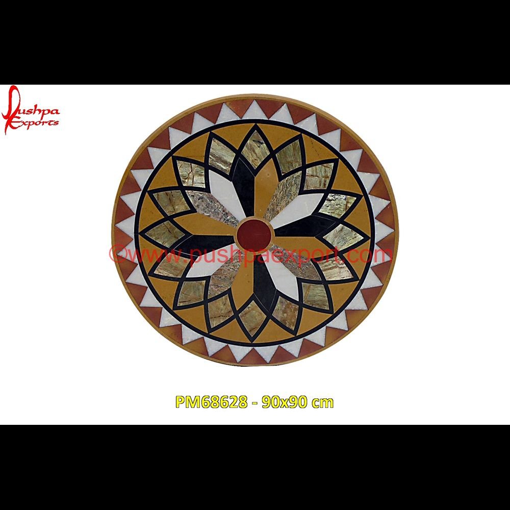 Italian Stone Round Coffee Table Top PM68628 - 90x90 cm marble inlay handicrafts,marble inlay furniture,marble inlay flooring italy,marble inlay floor,marble inlay elephant,marble inlay dining table,marble inlay desk,marble inlay design.jpg