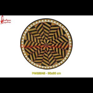 Natural Marble Stone Inlay Round Table Top