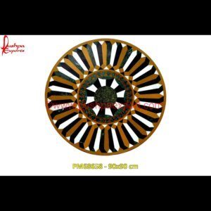 Green Marble Round Inlay Table Top