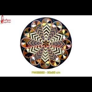 Round Green Marble Stone Table Top