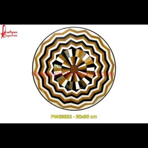 Round Design Inlay Marble Table Top