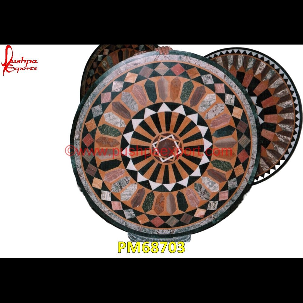 Overlay Round Marble Stone Foyer Medallion PM68703 pietra dura table top,pietra dura mosaic,pietra dura marble table tops,pietra dura inlays,pietra dura india,pietra dura in india,pietra dura furniture,pietra dura for sale,pietra d.jpg