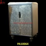 Silver Metal Cabinet