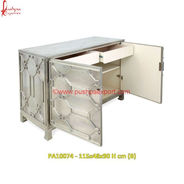 PA10074 (B) Black And Silver Embossed Wardrobe, Antique Silver Wardrobe, White Metal Shelves, White Metal Storage Cabinet, White Metal Patio Furniture, White Metal Nightstand, White Metal Cabinet.jpg"