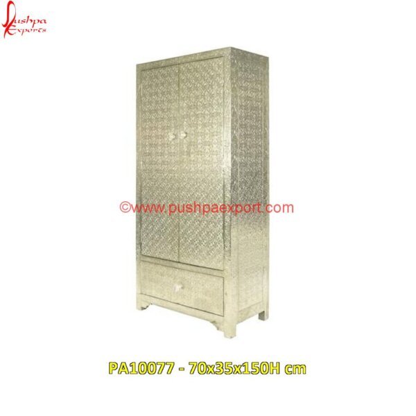 Embossed Silver Almirah PA10077 White Metal Nightstand, White Metal Cabinet, Silver Armoire, White Metal Wardrobe, White Metal Wall Cabinet, White Metal Furniture, White Metal Dresser, White Metal Cupboard, White Metal.jpg"