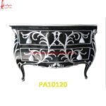 Silver Floral Design Chest of Drawers