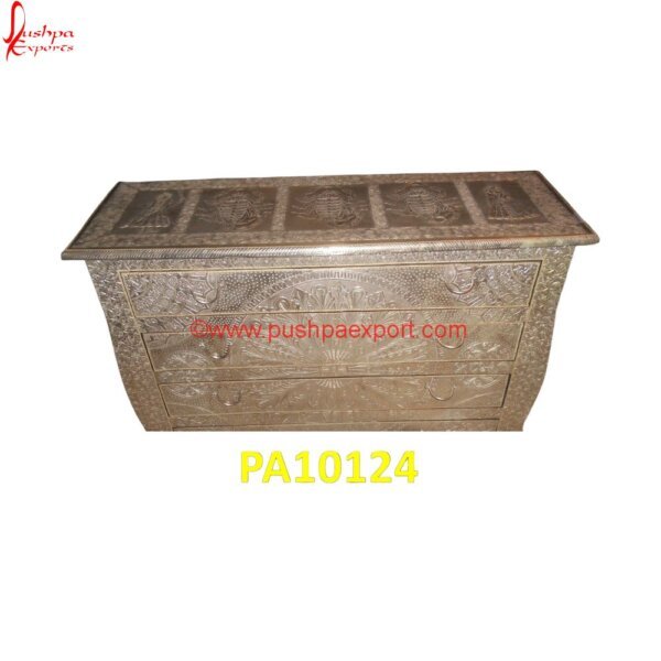 Metallic Silver Chest of Drawers PA10124 White Metal Queen Bed, Antique Chest Of Drawers India, Antique Indian Chest Of Drawers, Antique Silver Chest Of Drawers, Embossed White Metal Chest Of Drawers, Engraved Chest Of Drawers.jpg