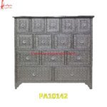 Silver Embossed Chest of Drawers