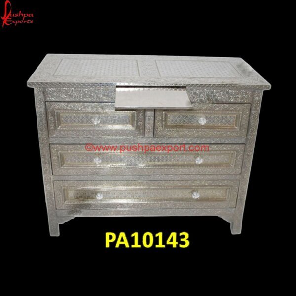 Carved Silver Chest of Drawers PA10143 Silver Leaf Chest Of Drawers, Silver Metal Chest Of Drawers, Silver Showcase, Silver Tall Chest Of Drawers, Silver Tallboy Chest Of Drawers, White Metal Chest Of Drawers, White Metal.jpg