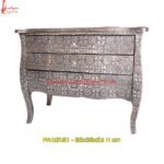 Silver Embossed 3 Drawer Chest of Drawers