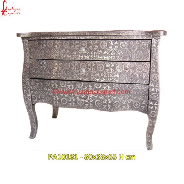 Silver Embossed 3 Drawer Chest of Drawers PA10161 Embossed White Metal Chest Of Drawers, Engraved Chest Of Drawers, Etched Silver Armoire, Gold Embossed Chest Of Drawers, Grey Silver Chest Of Drawers, Large Silver Chest Of Drawers.jpg