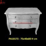 White Metal Carved Bedroom Dresser