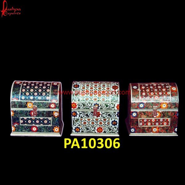 Meenakari Round Top Box PA10306 Blue And White Metal Box, Hard White Metal Box, White Metal Antique Box, White Metal Decorative Box, White Metal Rectangle Box, White Metal Ring Box, White Metal Trinket Box, Metal Boxes.jpg