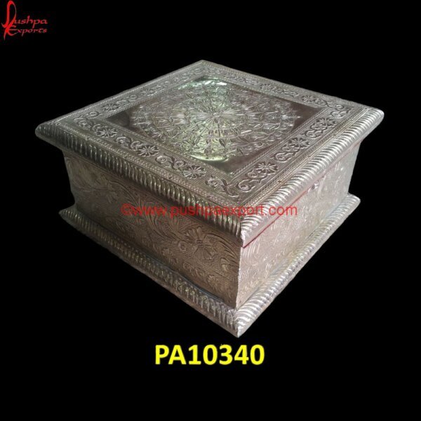 White Metal Carving Jewelry Box PA10340 Blue And White Metal Box, Hard White Metal Box, White Metal Antique Box, White Metal Decorative Box, White Metal Rectangle Box, White Metal Ring Box, White Metal Trinket Box, Metal Boxes.jpg