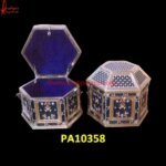 Hexagonal Metal Decorative Boxes