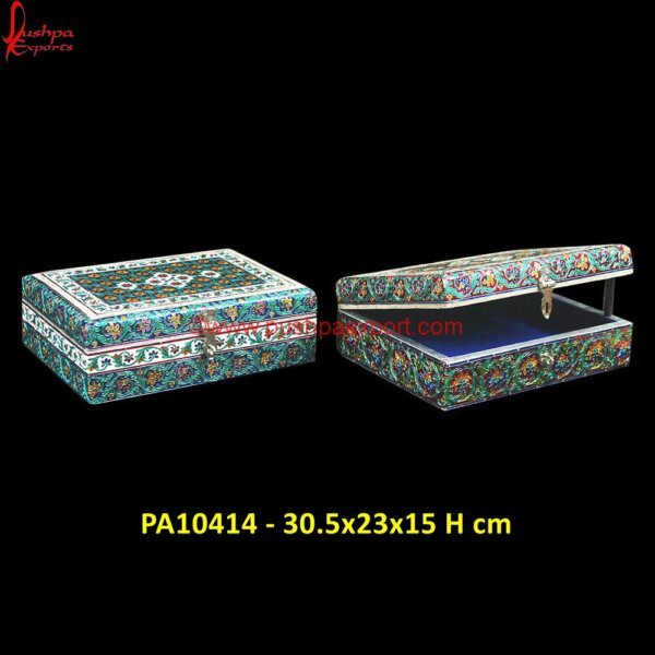 Rectangle White Metal Box PA10414 Metal Decorative Boxes, White Metal Box, White Metal Chest, White Metal Dry Fruit Box, White Metal Gift Articles, White Metal Gift Items, White Metal Gifts, White Metal Handicrafts.jpg