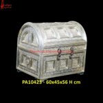 Royal white Metal Jewelry Box