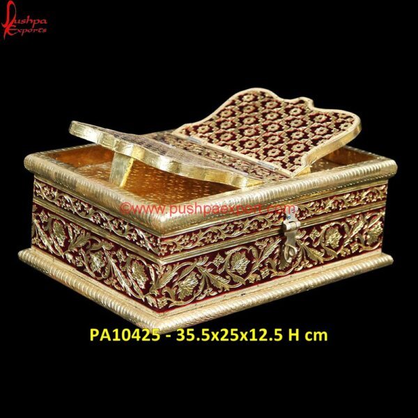 Brass Metal Rehal Box PA10425 Hard White Metal Box, White Metal Antique Box, White Metal Decorative Box, White Metal Rectangle Box, White Metal Ring Box, White Metal Trinket Box, Metal Decorative Boxes, White Metal Box.jpg