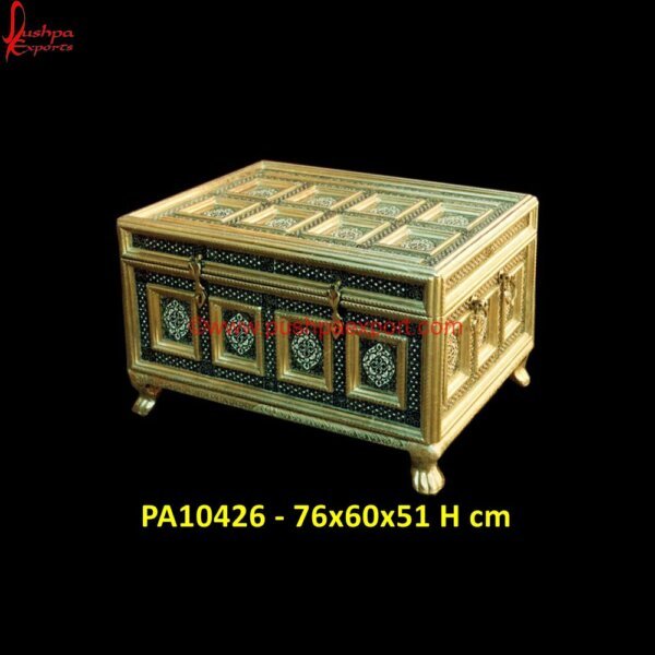 Luxury Brass Plated Decorative Box PA10426 White Metal Antique Box, White Metal Decorative Box, White Metal Rectangle Box, White Metal Ring Box, White Metal Trinket Box, Metal Decorative Boxes, White Metal Box, White Metal Chest.jpg