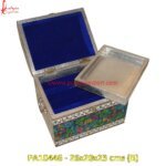 White Metal Pure Meenakari Storage Box