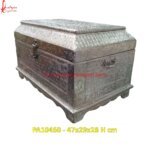 Large White Metal Chest