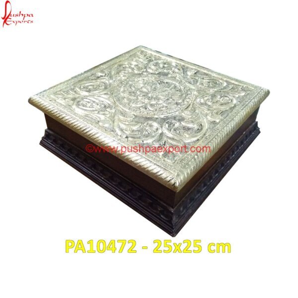 Floral Carved White Metal Box PA10472 Blue And White Metal Box, Hard White Metal Box, White Metal Antique Box, White Metal Decorative Box, White Metal Rectangle Box, White Metal Ring Box, White Metal Trinket Box, Metal Boxes.jpg