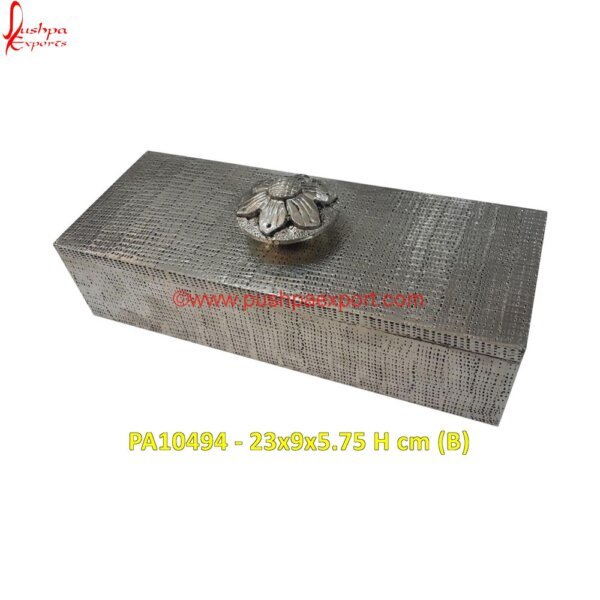 PA10494 (B) White Metal Dry Fruit Box, White Metal Gift Articles, White Metal Gift Items, White Metal Gifts, White Metal Handicrafts, White Metal Items, White Metal Jewelry Box, Blue And White Metal.jpg