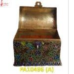 Full Meenakari Brass Metal Box