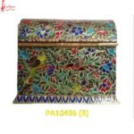 Full Meenakari Brass Metal Box