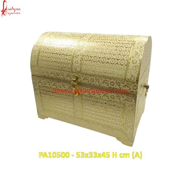 Gold Meenakari Brass Metal Jewellery Box PA10500 (A) White Metal Ring Box, White Metal Trinket Box, Metal Decorative Boxes, White Metal Box, White Metal Chest, White Metal Dry Fruit Box, White Metal Gift Articles, White Metal Gift Items.jpg