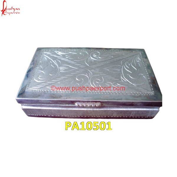 Silver Plated White Metal Gift Box PA10501 White Metal Box, White Metal Chest, White Metal Dry Fruit Box, White Metal Gift Articles, White Metal Gift Items, White Metal Gifts, White Metal Handicrafts, White Metal Items, White.jpg